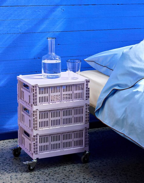 HAY Kovové víko Colour Crate Medium, lavender
