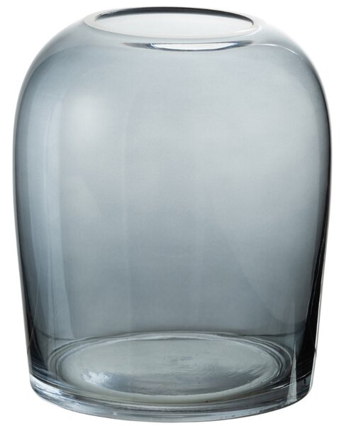 DNYMARIANNE -25% Šedá skleněná váza J-Line Mony 18,5 cm