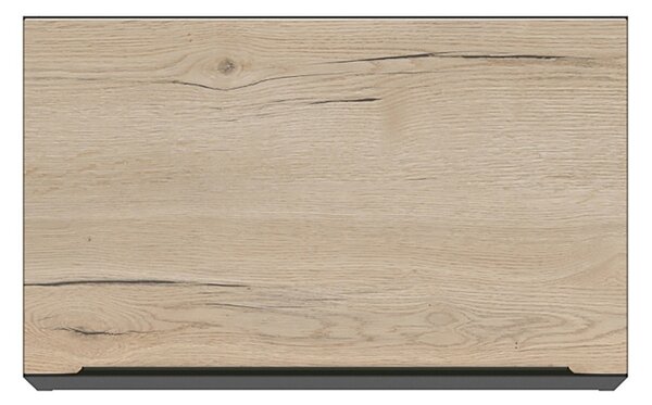 BRW Kuchyně Family Line Sole L6 GO-60/36-O, černá/dub halifax natura