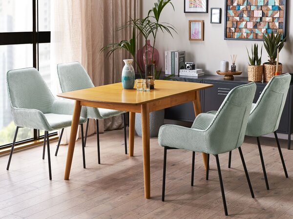 Rozkládací jídelní stůl TOMS Světle hnědá 100/130 cm 80 cm