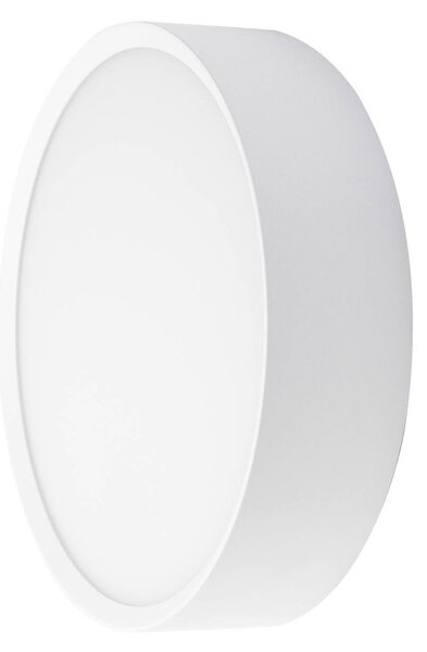 BRUMBERG Venkovní nástěnné svítidlo EYE, otevřené, bílé, IP65, Bílá / opál, Chodba, Hliník