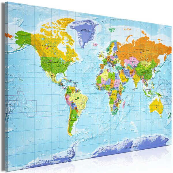 Obraz XXL Politická mapa světa