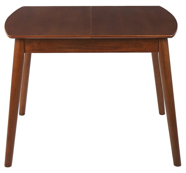 Rozkládací jídelní stůl TOMS Tmavě hnědá 100/130 cm 80 cm