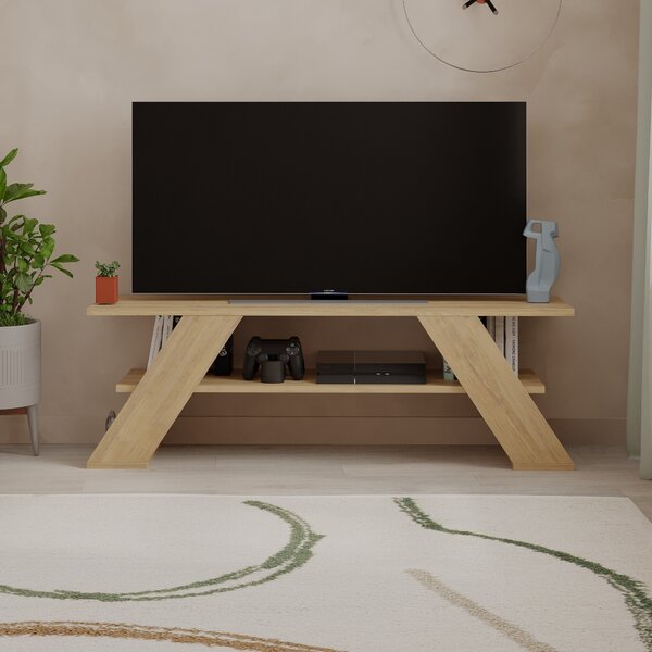 TV stolek Houseland Farfalla 120 cm dub přírodní