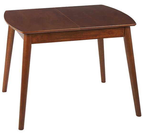 Rozkládací jídelní stůl TOMS Tmavě hnědá 100/130 cm 80 cm