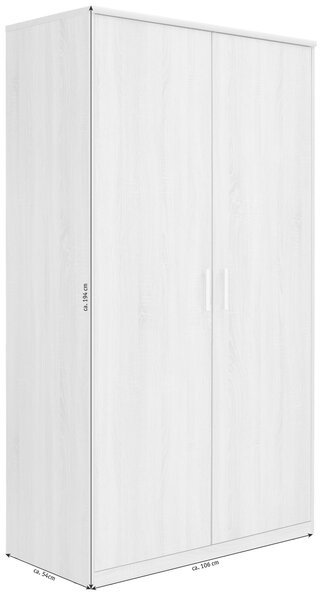 ŠATNÍ SKŘÍŇ S OTOČNÝMI DVEŘMI, Sonoma dub, 106/194/54 cm Xora - Šatní skříně
