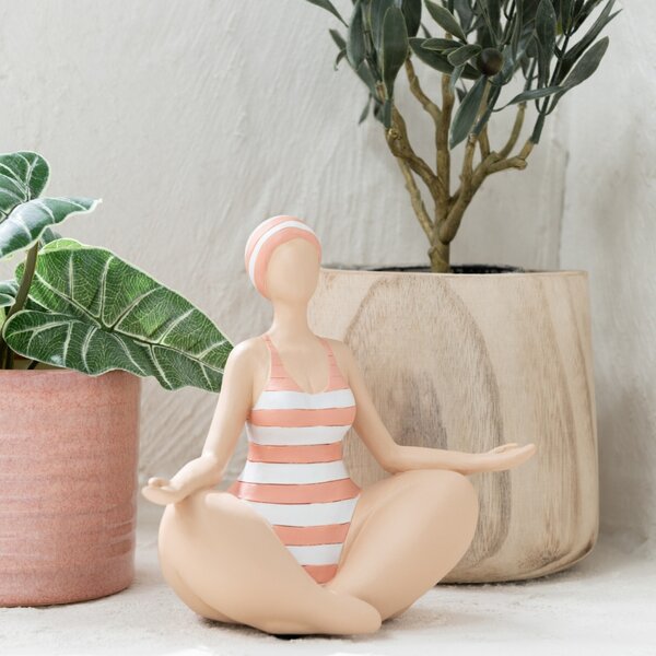 Dřevěný květináč J-Line Pouly 25 cm