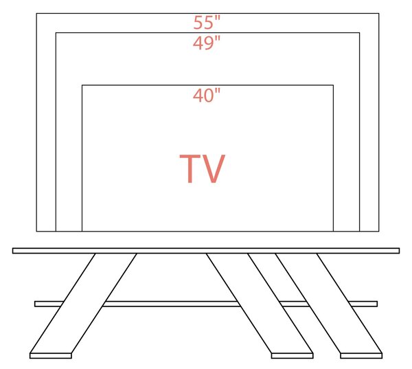 TV stolek Houseland Fella dub safírový