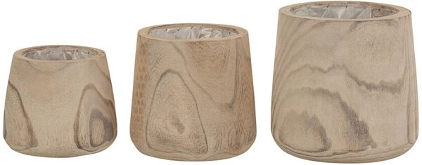 Dřevěný květináč J-Line Pouly 25 cm