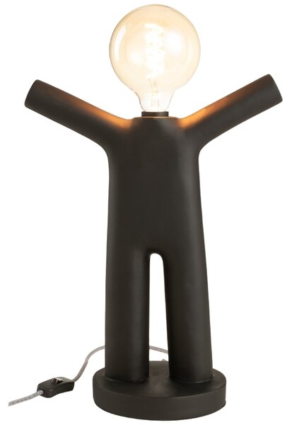 Černá stolní lampa J-Line Xua