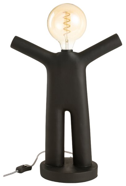 Černá stolní lampa J-Line Xua