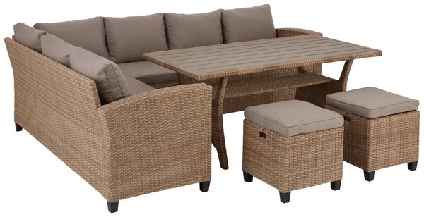ZAHRADNÍ JÍDELNÍ SET, plast, textil Ambia Garden