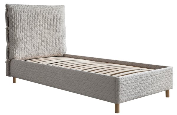-25 % Dny MOMENTI– Béžová čalouněná jednolůžková postel Miuform Sleepy Luna 90 x 200 cm