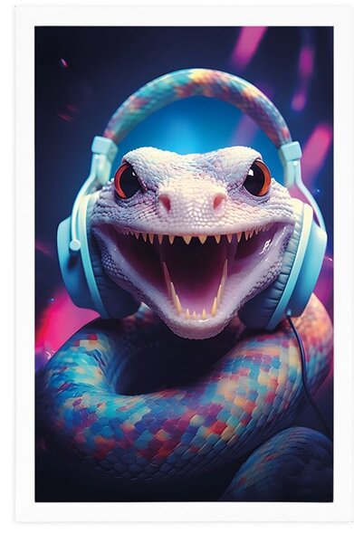 Plakát had se sluchátky