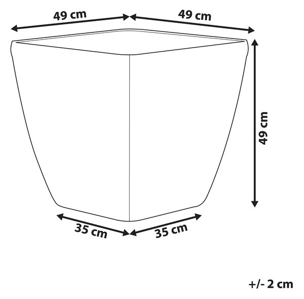 Květináč ASTRAS 50 cm Stříbrná