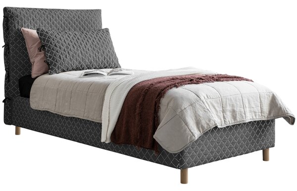 -25 % Dny MOMENTI– Šedá čalouněná jednolůžková postel Miuform Sleepy Luna 90 x 200 cm