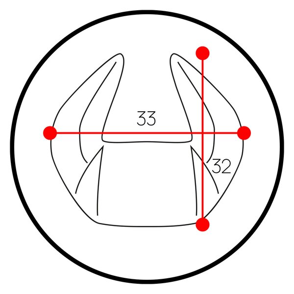 Záhlavní polštářek Diablochairs X-Horn s Vaší výšivkou černo-modrý