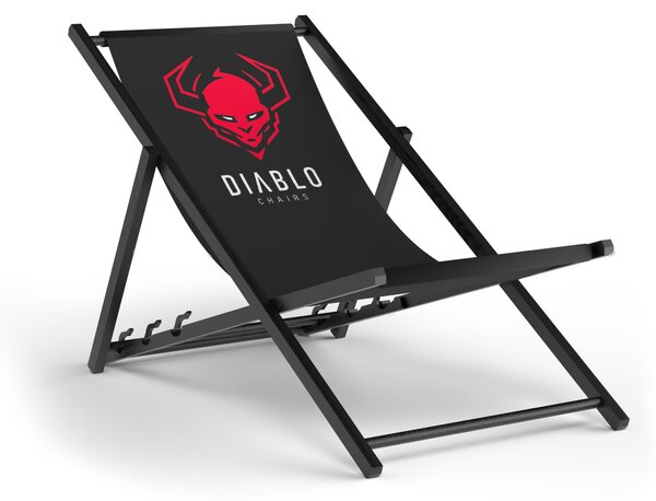 DIABLO CHAIRS Zahradní lehátko Diablo, černé