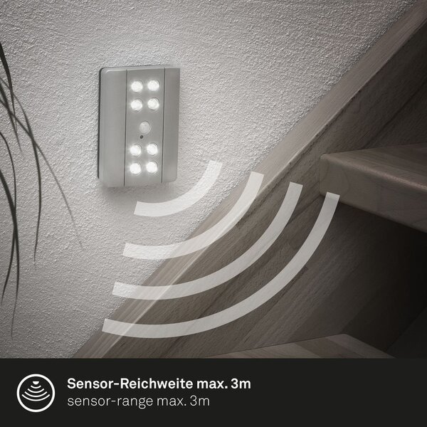 BRI 2255-081 LED Lero Indoor 11,6 cm 8x0,08W 7lm stříbrná - BRILONER