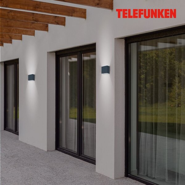 TF 303405TF TELEFUNKEN LED venkovní svítidlo 11 cm 2x7W 600lm antracit - BRILONER