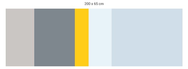 FUGU Ochrana zdi za postel - barevná paleta FBK-01 Varianta ochrany zdi: Delší strana postele 200x65 cm