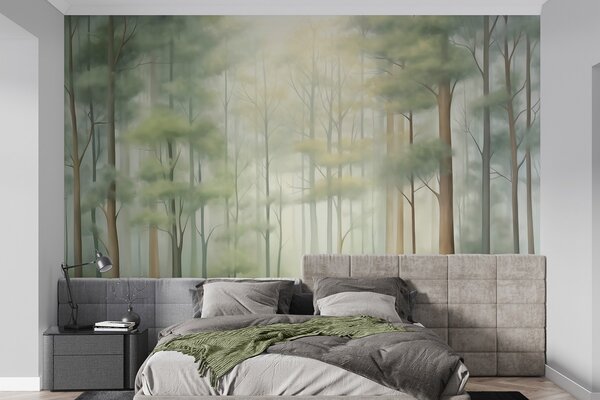 Fototapety Abstraktní listnatý les, Fototapety příroda, w05673 : uwalls.cz