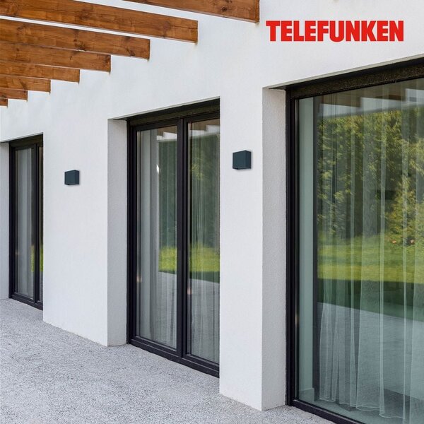 TF 303405TF TELEFUNKEN LED venkovní svítidlo 11 cm 2x7W 600lm antracit - BRILONER
