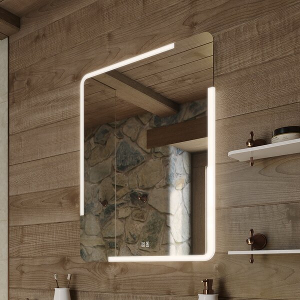 Nimco LED zrcadlo 32W, 60x80 cm se dvěma dotykovými senzory