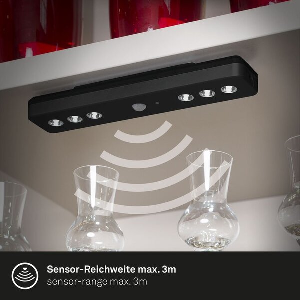 BRI 2268-065 LED Lero Indoor 21 cm 6x0,08W 5lm černá - BRILONER