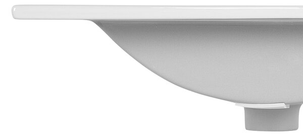 Comad Koupelnová skříňka s keramickým umyvadlem Dalia Cashmere 50 cm - kašmír