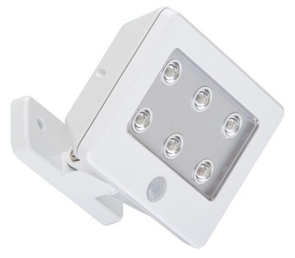 BRI 2276066 LED venkovní svítidlo s čidlem 12 cm 6x0,06W 7lm bílé (starý kód: BRI 2276-066) - BRILONER