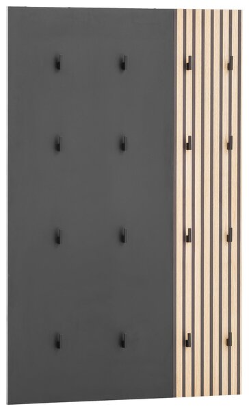 ŠATNÍ PANEL, černá, barvy dubu, 73,5/109/2,6 cm MID.YOU - Šatní panely, Online Only