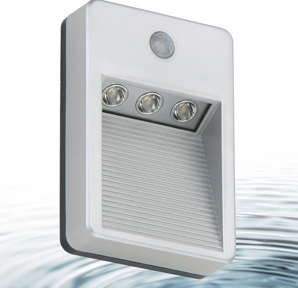 BRI 2278031 LED venkovní svítidlo s čidlem 12,6 cm 3x0,06W 5lm titan (starý kód: BRI 2278-031) - BRILONER