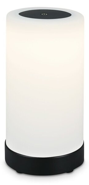 BRILO 7448015 LED bateriové stolní svítidlo pr.12,5 cm, LED modul, 3W, 350 lm, černá (starý kód: BRILO 7448-015) - BRILO