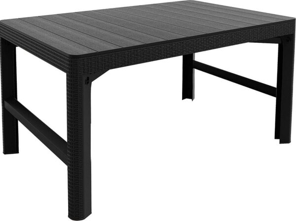 Zahradní stůl Keter Lyon 116x71 cm dvoufunkční antracitový