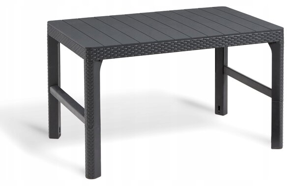 Zahradní stůl Keter Lyon 116x71 cm dvoufunkční antracitový