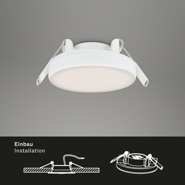 BRI 7061436 3ks sada LED vestavné svítidlo, pr. 7,5 cm, 3 W, 350 lm, bílé (starý kód: BRI 7061-436) - BRILONER