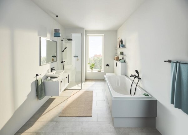 GROHE 409752430 - Držák ručníků START CUBE 18,8 x 13,8 cm černá