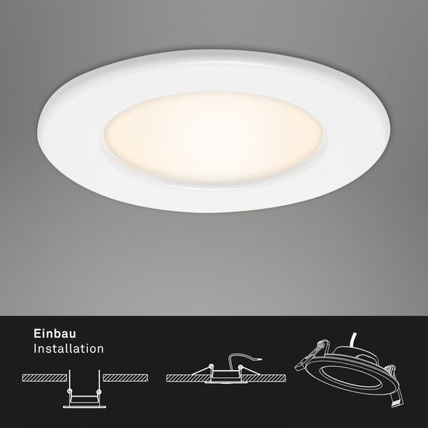 BRI 7053036 3ks sada LED vestavné svítidlo, pr. 11,5 cm, 6 W, bílé (starý kód: BRI 7053-036) - BRILONER