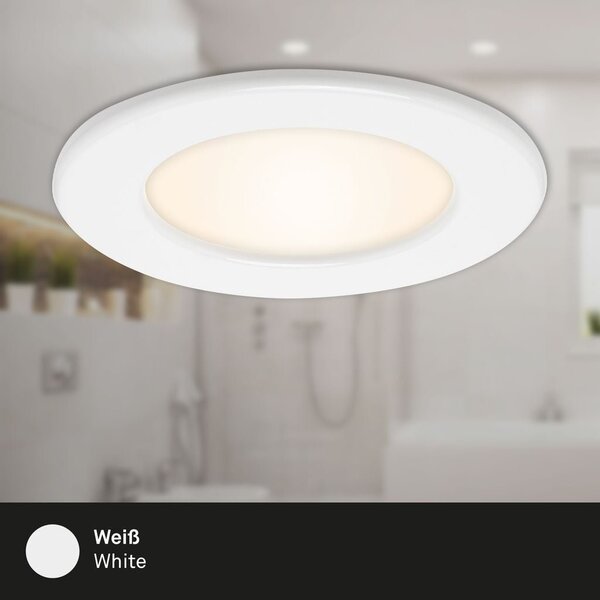 BRI 7053036 3ks sada LED vestavné svítidlo, pr. 11,5 cm, 6 W, bílé (starý kód: BRI 7053-036) - BRILONER