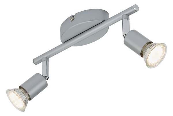 BRI 2915024 Bodové svítidlo 25,5x7 cm 2xGU10 4,8W 520lm titan (starý kód: BRI 2915-024) - BRILONER