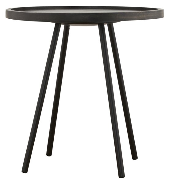 Hnědý kulatý stolek Juco Ø50x50 cm HOUSE DOCTOR
