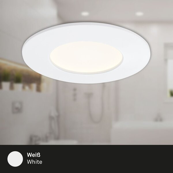 BRI 7282036 3ks sada LED vestavné svítidlo, pr. 8,5 cm, 6 W, bílé (starý kód: BRI 7282-036) - BRILONER