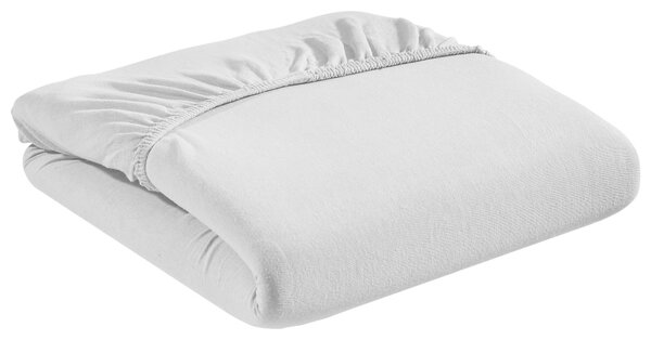 ELASTICKÉ PROSTĚRADLO, žerzej, barvy stříbra, 180/200 cm Esposa - Prostěradla