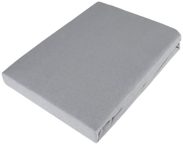 ELASTICKÉ PROSTĚRADLO, žerzej, antracitová, 100/200 cm Esposa - Prostěradla