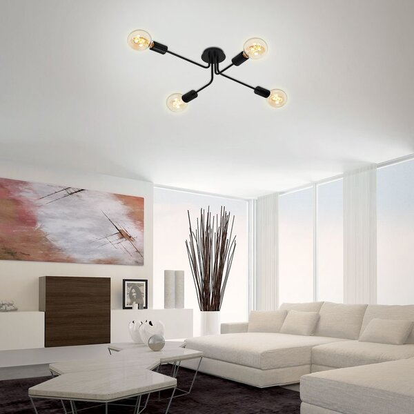 BRILO 2886-045 Bodové svítidlo 67 cm 4x E27 60W černá - BRILO