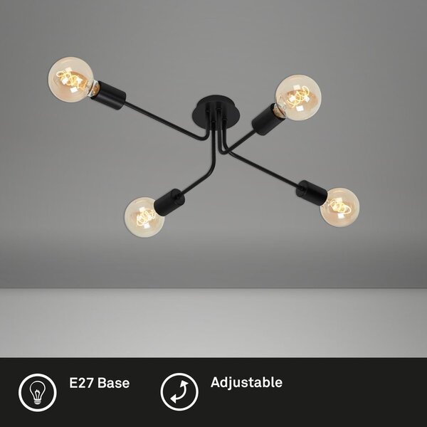 BRILO 2886-045 Bodové svítidlo 67 cm 4x E27 60W černá - BRILO