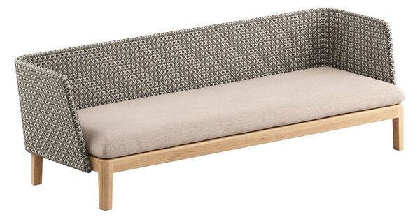 Royal Botania Třímístné sofa/pohovka Calypso Lounge, Royal Botania, rám teak, výplet umělý ratan kriskrosss, bez sedáku