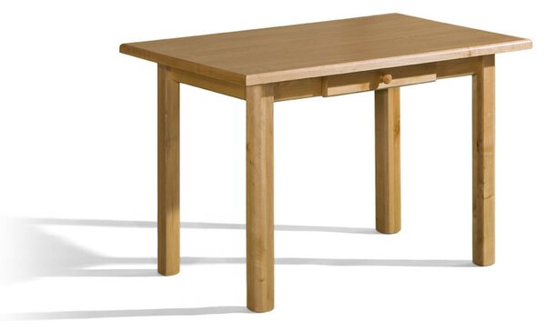 Dřevěný stůl z masivu olše 9 se zásuvkou