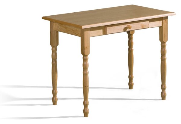 Dřevěný stůl z masivu olše 3 se zásuvkou